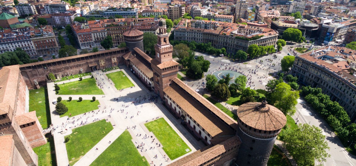 Cortile interno del Castello Sforzesco